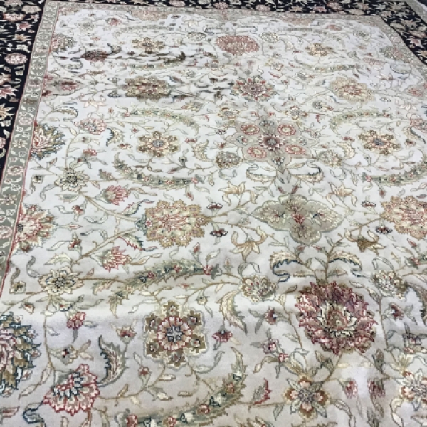 0413 - Wool/Silk Style Oriental Rug - 8x10