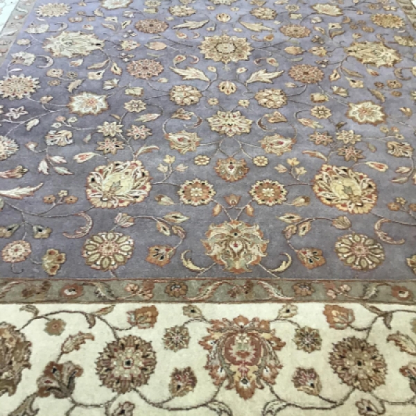 1484 - Wool / Silk Style Oriental Rug - 6x9