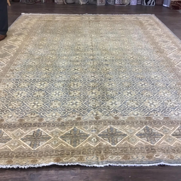 1528 - Oushak Style Oriental Rug - 9x13